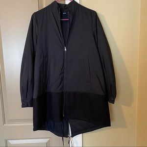 Jil Sander Navy Hooded Jacket Size 36